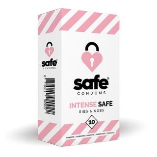 SAFE - Condoms Intense Safe Ribs &amp; Nobs (10 pcs)