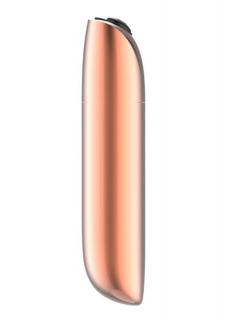 Stimulátor Rechargeable Powerful Bullet Vibrator USB 20 Funkcií - Gold