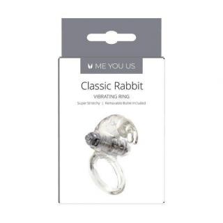 Vibračný krúžok Me You Us Classic Rabbit Transparent