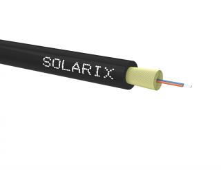 DROP1000 kabel Solarix 02vl 9/125 3,5mm LSOH Eca černý SXKO-DROP-2-OS-LSOH