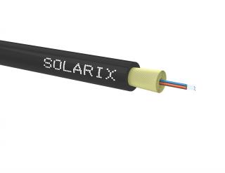 DROP1000 kabel Solarix 04vl 9/125 3,6mm LSOH Eca černý 500m SXKO-DROP-4-OS-LSOH