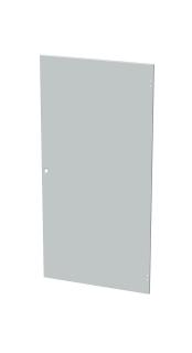 Dveře plechové pro LC-50, 33U, šířky 800, plné, RAL 7035, 1-bodový zámek