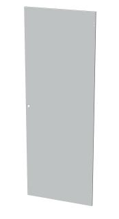 Dveře plechové pro LC-50, 45U, šířky 800, plné, RAL 7035, 1-bodový zámek