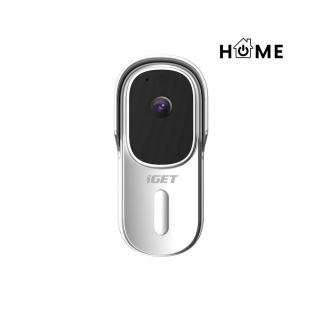 iGET HOME Doorbell DS1 White - inteligentní bateriový videozvonek s FullHD přenosem obrazu a zvuku