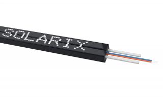 MDIC kabel Solarix 02vl 9/125 3mm LSOH Eca černý 1000m SXKO-MDIC-2-OS-LSOH-BK