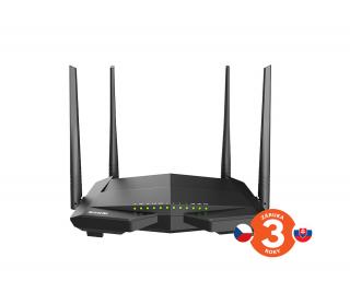 Tenda V12 Wireless AC1200 VDSL2/ADSL Router 802.11ac/a/b/g/n,1200 Mb/s,1x DSL, 4x GWAN/GLAN