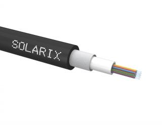 Univerzální kabel CLT Solarix 24vl 50/125 LSOH Eca OM2 černý SXKO-CLT-24-OM2-LSOH