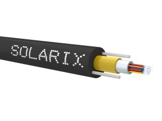 Venkovní DUCT kabel Solarix 12vl 9/125 HDPE Fca HDPE černý SXKO-DUCT-12-OS-HDPE