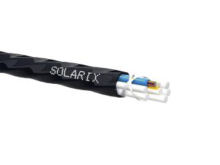 Zafukovací kabel MICRO Solarix 12vl 9/125 HDPE Fca černý SXKO-MICRO-12-OS-HDPE
