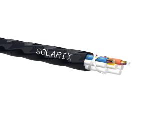 Zafukovací kabel MICRO Solarix 24vl 9/125 HDPE Fca černý SXKO-MICRO-24-OS-HDPE