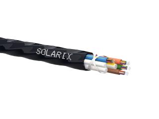 Zafukovací kabel MICRO Solarix 48vl 9/125 HDPE Fca černý SXKO-MICRO-48-OS-HDPE