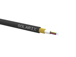Zafukovací kabel MINI Solarix 12vl 9/125 HDPE Fca černý SXKO-MINI-12-OS-HDPE