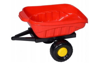 BJ Sklápací príves pre šliapací traktor, štvorkolku, džíp traktor Barva: Červená