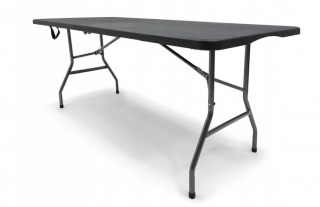 Ekspan SC-180 PROFESIONÁLNY SKLADACÍ ČIERNY STÔL 180 cm CATERING / KOMERČNÁ / ZÁHRADA