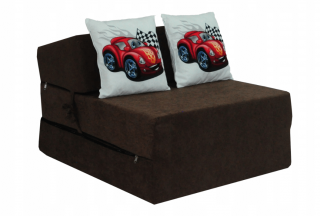 FIMEX Kreslo KIDS 70x200x15 Farba: Auto hnědá