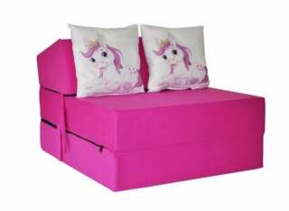 FIMEX Kreslo KIDS 70x200x15 Farba: Poník růžová