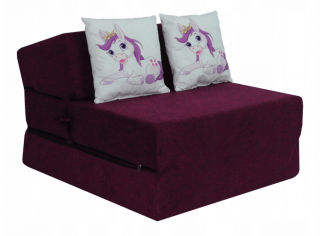 FIMEX Kreslo KIDS 70x200x15 Farba: Poník vínová