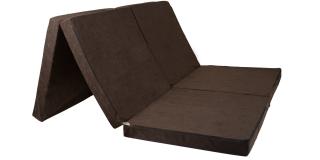 FIMEX Praktická rozkládací matrace pro hosty TWIN 120x195x7cm Vzor: hnědá