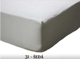 FIT Detská prestieradlá140g / m2 Barva: 31 ŠEDÁ, Rozměr: 70x140 cm