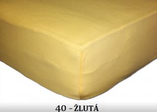 FIT Detská prestieradlá140g / m2 Barva: 40 ŽLUTÁ, Rozměr: 60x120 cm