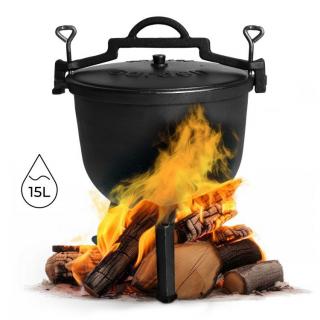 MultiGarden Železný kotlík stojaci 15 l
