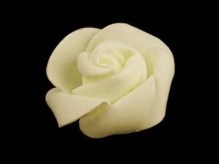Penová ruža priemer 4,5 cm - krémová