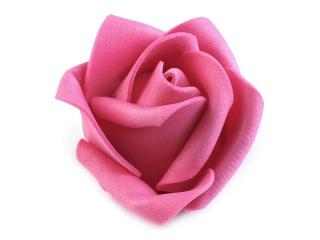Penová ruža priemer 4,5 cm - ružová
