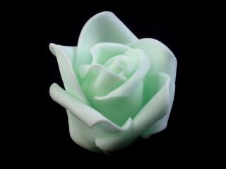 Penová ruža priemer 4,5 cm - svetlo zelená