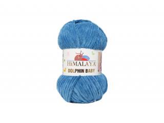Pletacia priadza DOLPHIN BABY- HIMALAYA jeansová modrá - 341