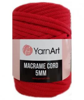 Priadza macrame 5mm 500g YarnArt červená-773