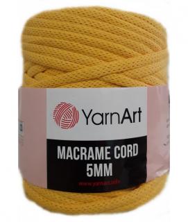 Priadza macrame 5mm 500g YarnArt sýto žltá-764