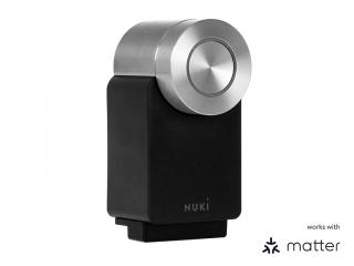 Elektronický zámok Nuki Smart Lock Pro 4. generácie, čierny, s podporou štandardu Matter (221019)
