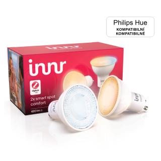 Inteligentné bodové LED svetlo GU10, Comfort, kompatibilné s Philips Hue, biele svetlo od teplej po denné studené, Zigbee, 2 ks (RS 227 T-2)
