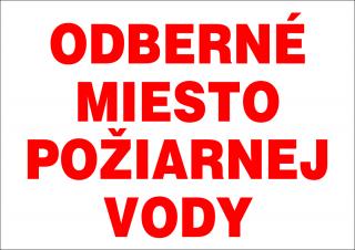 Odberné miesto požiarnej vody