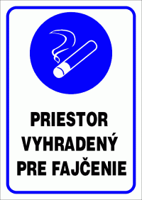 Priestor vyhradený pre fajčenie