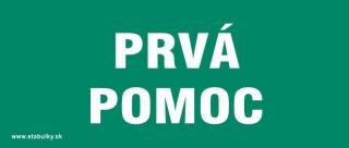 Prvá pomoc - nápis