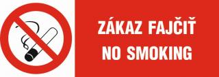 Zákaz fajčiť - No smoking