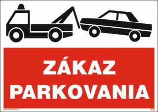 Zákaz parkovania - symbol odťah