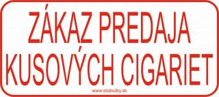 Zákaz predaja kusových cigariet