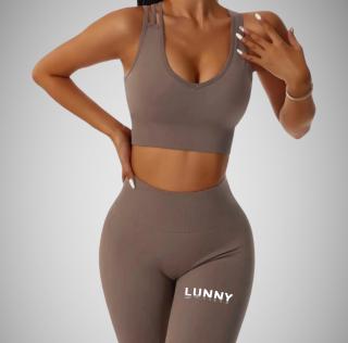 Push-up fitness set Intense tmavo hnedý Veľkosť: S