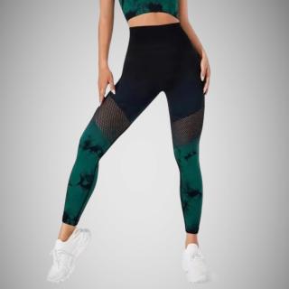 Push-up legíny sieťované green-black Veľkosť: S