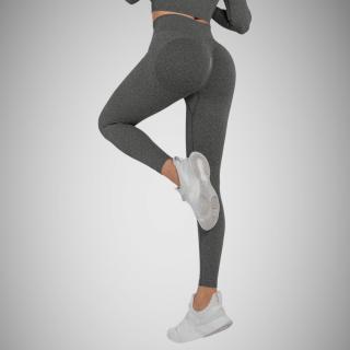 Push-up vrúbkované legíny dark gray Veľkosť: L