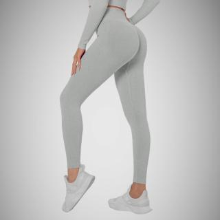 Push-up vrúbkované legíny light gray Veľkosť: S