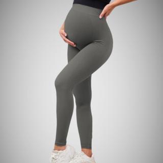 Tehotenské push-up legíny sivé Veľkosť: L