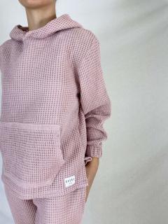 Mikina wafle XS, Khaki