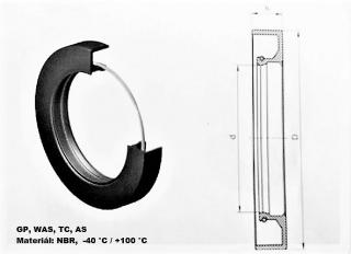 Gufero GP 25x47x10, SKF