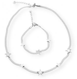 Dámsky náhrdelník s náramkom z chirurgickej ocele KM6427  + Darčekové balenie
