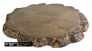 Drevo šlapák reliéfny ø 48 cm staré drevo