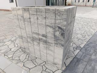 Palisáda 18x12x60 cm silver
