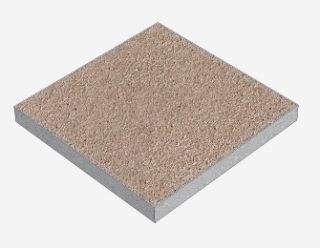 Platňa TAŤÁNA 40/40/4cm hnedá